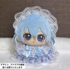 ぬい服 ちびぐるみ レースドレス☆luxury line(クリーム) たれうさみみ ヘッドドレス サテンレース ブラウン ちびぐるみ