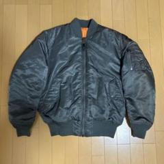 90’s ALPHA MA-1 フライト　USA製 シルバー　初期タグ　短丈 90's ALPHA MA-1 フライト USA製 シルバー 初期タグ 短丈-特集の通販