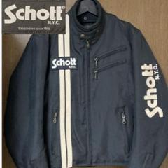 Schott ブラックメッシュジャケット　ショット schott - Schott メッシュライダースジャケット 42の通販 by