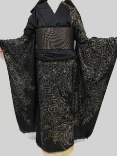 専用ページ　振袖単品　未仕立て品　正絹 振袖レンタル 正絹 シンプル fg-204b フルセット一式 着物 人気
