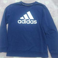 adidas 青 トレーナー　アディダス