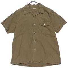 phigvel 美品 コットン リネン オープンカラー シャツ 1 S ベージュ