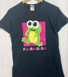 【宗教アート】Fully Rely On God Tシャツ　カエル　ギルダン