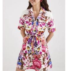 美品 デシグアル M. Christian Lacroix シャツワンピ 花柄
