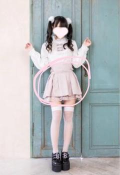 もえにゃワンピース w♡c まとめ売り セール】ファー付きポケットラフワンピ/もえにゃちゃんコラボ