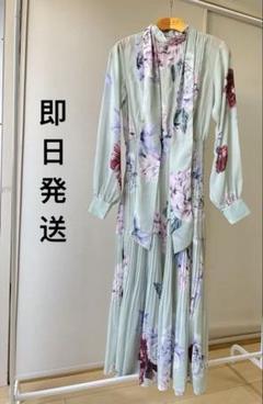 新品未使用sov ソブワンピース　花柄リボン付きピンクマキシドレス sov ソブワンピース 花柄リボン付きピンクマキシドレス - メルカリ