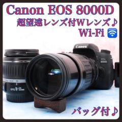 Wi-Fi搭載☆Canon EOS 8000D☆Wレンズ☆一眼レフカメラ☆ - メルカリ