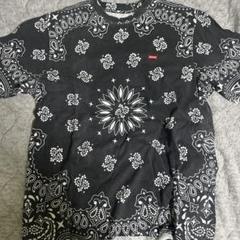 Supreme 水色 バンダナ柄 Tシャツ L 希少 名作 Supreme / シュプリーム 15SS Bandana Shirt