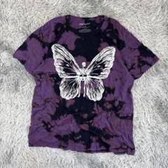 CHEMISTRY タイダイ柄バタフライプリントTシャツ/オーバーサイズ/Y2K
