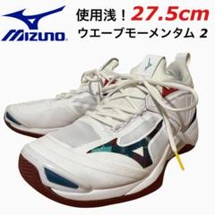 使用浅！27.5cm ミズノ バレーボールシューズ ウエーブモーメンタム 2
