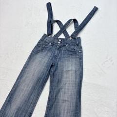 【美品】GALLARDAGALANTE 2way サスペンダー ワイド デニム