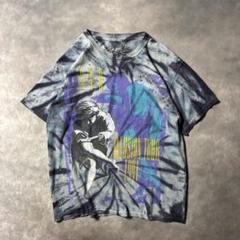 P76 古着90s復刻　GUNS N' ROSES 公式ツアーTシャツ　タイダイ