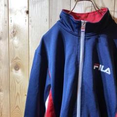 ss2528 FILA フィラ トラックジャケット 紺 赤 160 キッズ