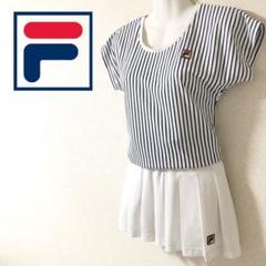 美品＊FILAフィラ＊レースロゴトップスとスリット風スコート上下セットアップL 楽天市場】FILA フィラ ハーフジップ トレーナー レディース