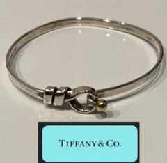 Tiffany ティファニー バングル 925 フックアンドアイ K18 Tiffany & Co. - ティファニー ブレスレット フック&アイ