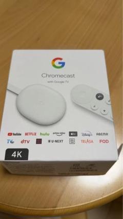 【新品未開封】Chromecast with Google TV 4K Google Chromecast - Android, HDR, 4K Streaming Entertainment