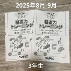 2024年 2025 6年生　最新　サピックス基礎トレーニング 一部予約！】 サピックス 6年基礎トレ1年分12冊 2024年終了組