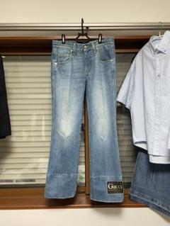安価 GUCCI 20SS フレア ブーツカットデニム ライトブルー 30 - メルカリ パンツ