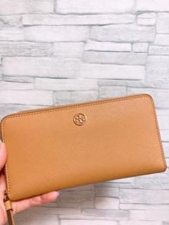 トリーバーチ パープル ピンク エマーソン ロゴ Lジップ 長財布 新品 ...