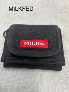 新品未使用 ミルクフェド MILKFED★HEARTSTUDS三つ折りウォレット TRI FOLD LEATHER WALLET（財布）｜MILKFED.（ミルクフェド）の