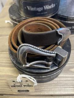 新品 ヴィンテージワークス 茶芯 31 Vintage Works(ヴィンテージ ワークス) Cowhide Leather Belt 7