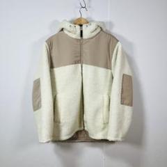 H&M フリースボアフーディー オーバーサイズ L ベージュのサムネイル