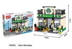 大人気!!ショップ風ブロック☆全6種☆ミニフィグ2体付☆LEGO 互換☆ブロック