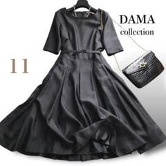 【美品】ダーマコレクション　ドレープワンピース　ノースリーブ　ディノス 美品】ダーマコレクション ドレープワンピース ノースリーブ