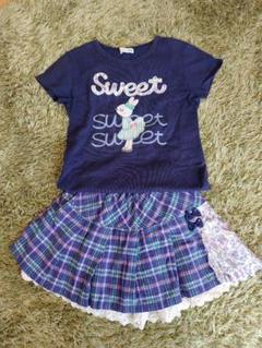 KP Tシャツとスカパンセット　130