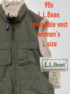 90s LLBean リバーシブルベスト フィッシング マウンテン アウトドア