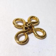 良品　シャネル　ゴールド　クローバー　ココマーク　チャーム　トップ　キーリング CHANEL シャネル ココマーク ボールチャーム キーリング