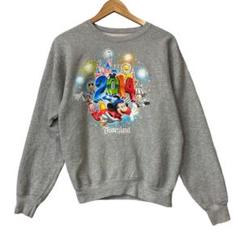 ディズニー　ヴィンテージ　スウェット　トレーナー　パーカー Disney トレーナー スウェット ディズニー ミッキー/綿100％裏