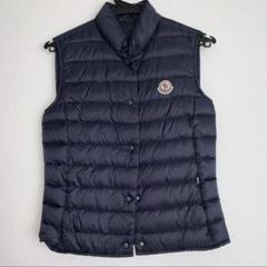 美品　モンクレール　0 ネイビー　LONGUESAISON LIANE 美品 モンクレール 0 ネイビー LONGUESAISON LIANE - メルカリ