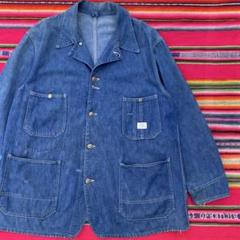 60s シアーズ　SEARS デニムカバーオール　濃紺　XLのサムネイル