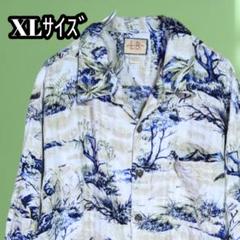 ◇Vintage◇アロハシャツ◇XL◇レーヨン100%◇オープンカラー