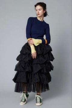 へリンドットサイ HeRIN.CYE ギャザーシアースカート へリンドットサイ HeRIN.CYE ギャザーシアースカート （HeRIN