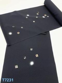 付け下げ 刺繍 ちりめん 蝋色 正絹 反物