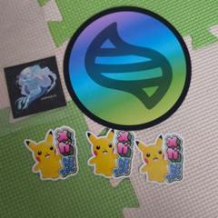 ピカチュウ　ポケモンセンター限定　メガシンカ　チルタリス ステッカー　シール