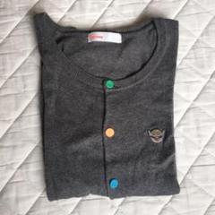 ネネット カーディガン グレー カシミヤ混