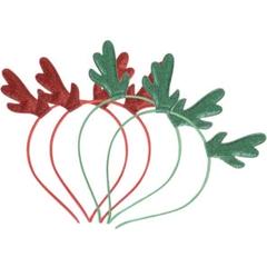 クリスマス カチューシャ トナカイ　パーティー用 子供大人兼用 4本セット