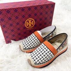 新品　トリーバーチ　スリッポン TORY BURCH トリーバーチ レザー スリッポン ホワイト size23cm