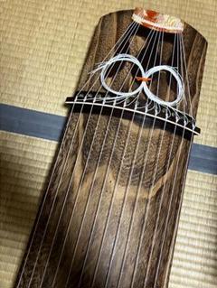 美品 ミニ琴 和楽器 13弦 弦楽器 十三弦 箏 短琴 約42cm 琴柱