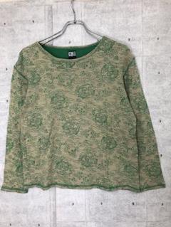 波達 00’s y2k 平成 オリエンタル 古着 和柄 龍 雲 長袖Tシャツ