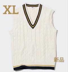 UNIQLO ユニクロ　新品XL ケーブルVネットベスト