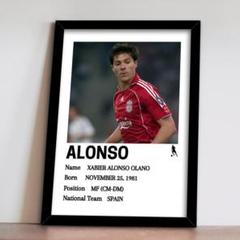 243-Xabi Alonso シャビ・アロンソ　A4額装付き　ワールドカップのサムネイル