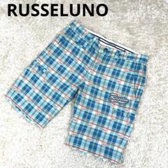 RUSSELUNO ハーフパンツ　短パン　チェック柄　ゴルフ　5 Lサイズ