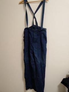 極美品nest Robe ダークブルー デニムオーバーオール UpcycleLino】BASIC デニムオーバーオール｜nest Robe / CONFECT