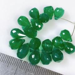 トップクラス＊グリーンオニキス＊ブリオレットカットw1
