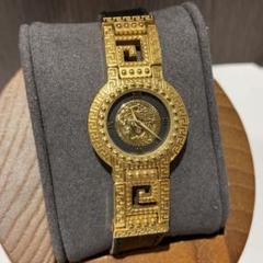 ヴェルサーチ　コインウォッチ　7009016 希少　ゴールド VERSACE ヴェルサーチ コインウォッチ クォーツ 03465 ゴールド