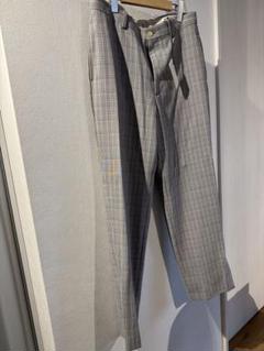 新品！AURALEE WOOL DOUBLE FACE CHECK SLACKSのサムネイル